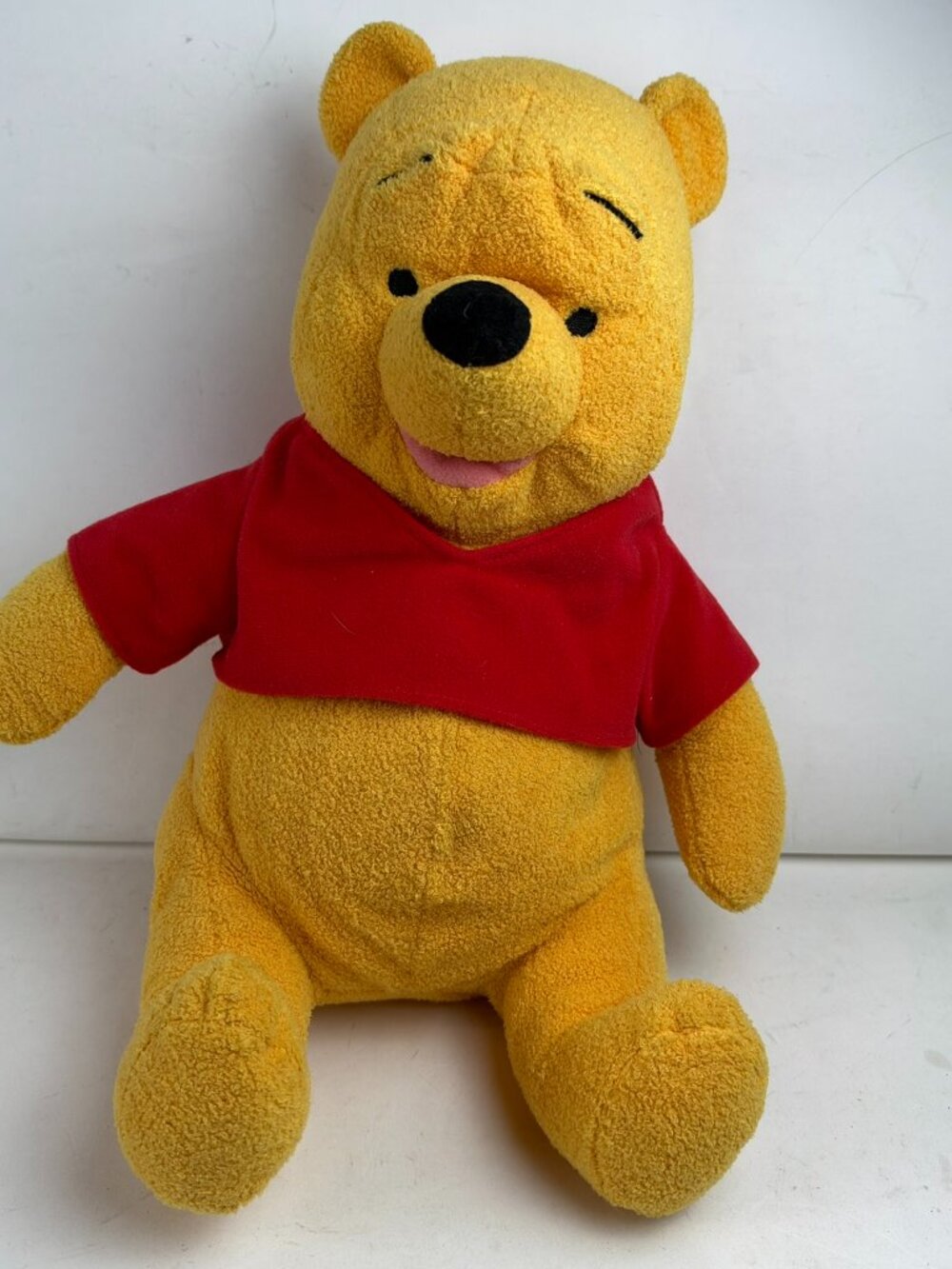 Disney Winnie The Pooh Plush 12" Applause Classic Red Shirt Stuffed Animal